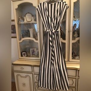 Caution to the Wind like new black/white striped jumpsuit SZ S/M. C:44
